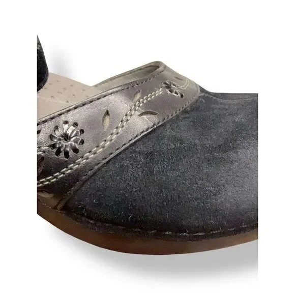 Dansko Sally Mary Jane Black Suede Clogs Women’s EU 41 US 11 - Picture 4 of 7